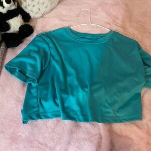 SHEIN Vibrant Blue Crop Top